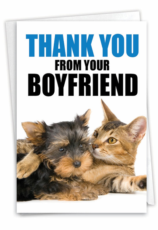Thank You From Your Boyfriend!- Greeting Card