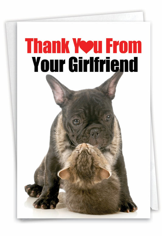 Thank You From Your Girlfriend!- Greeting Card